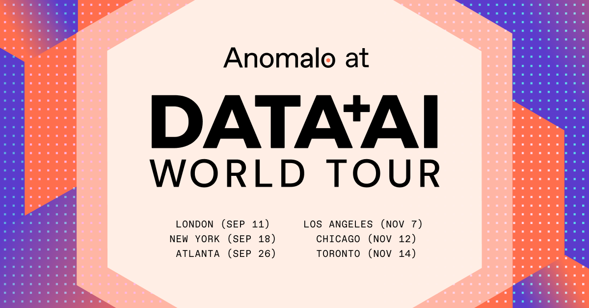 an advertisement for the data ai world tour